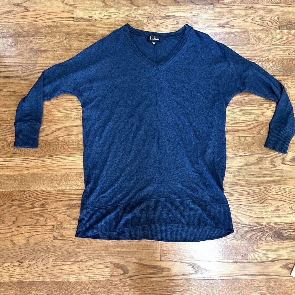 Lulus Long Sleeve Top Blue XS - Picture 1 of 4
